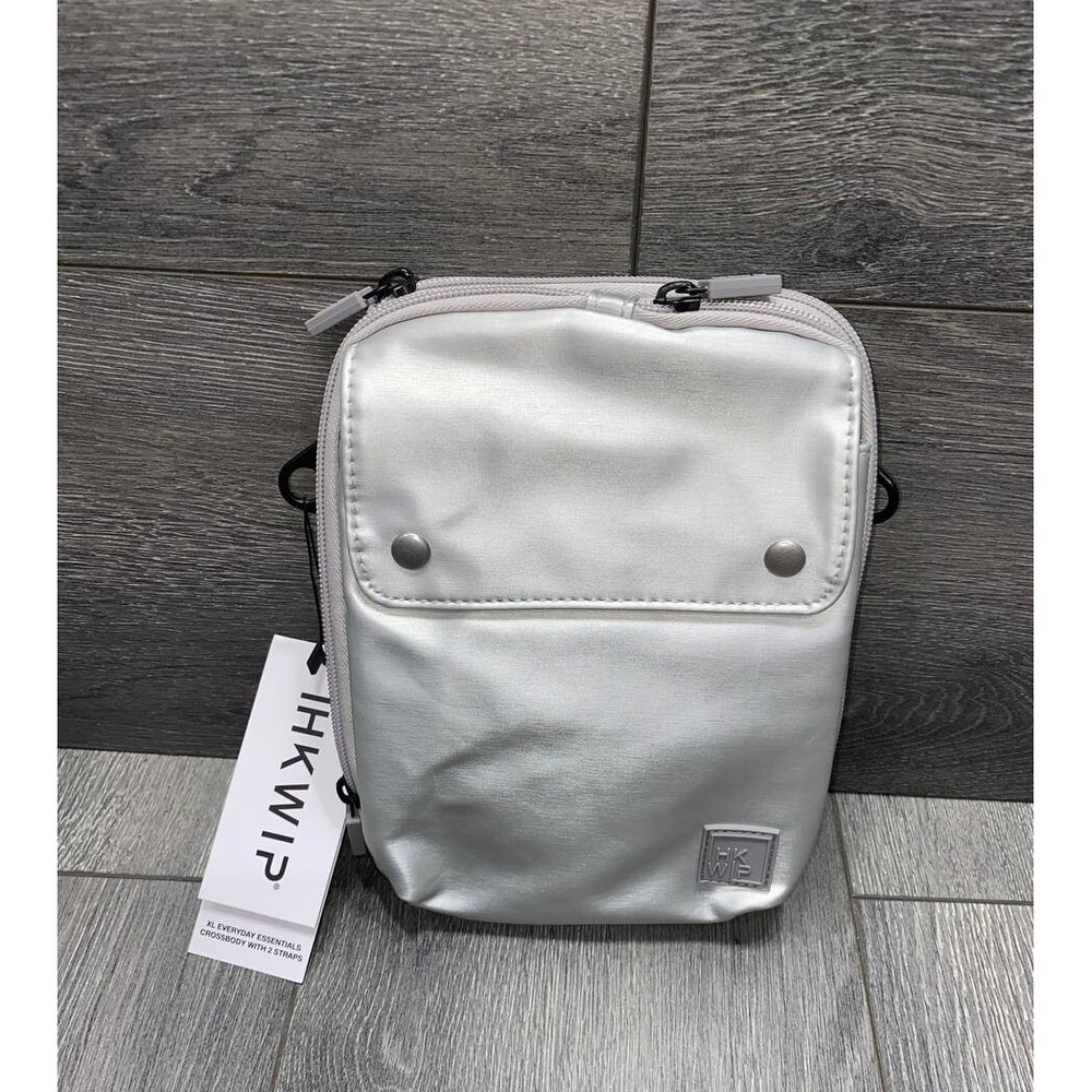 IHKWIP Everyday Essentials Crossbody with 1 Strap Silver Metallic bag A565145
